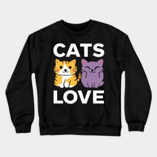 Funny cat lover shirt Cats Lovers cute shirt Crewneck Sweatshirt